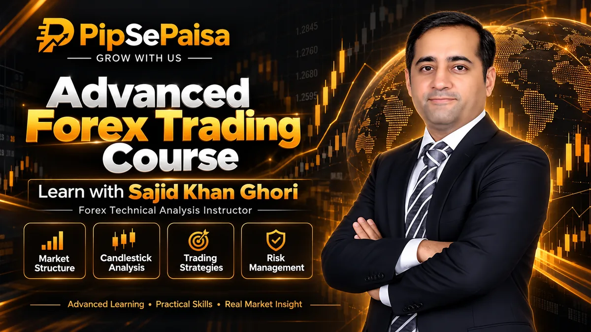 Advanced Forex Trading Course with Sajid Khan Ghori — PipSePaisa course banner