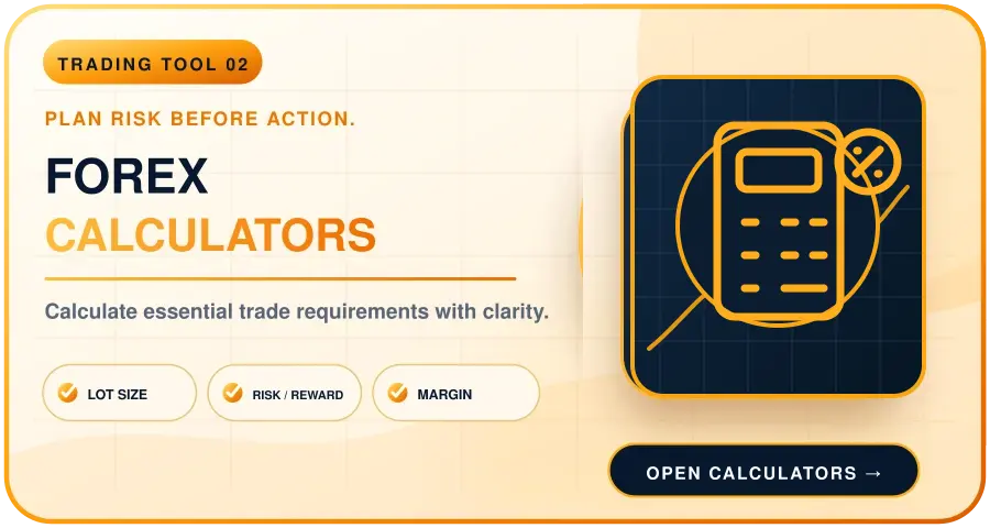 Forex Calculators premium tool banner
