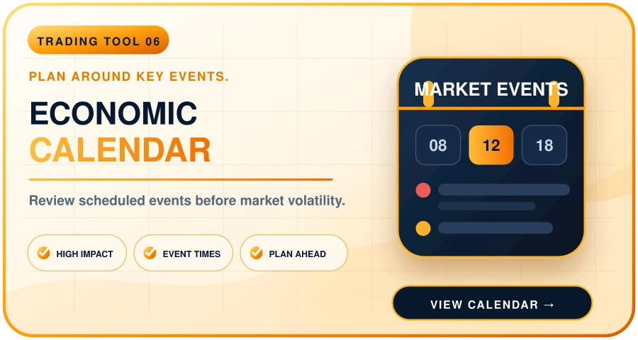 Economic Calendar premium tool banner
